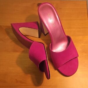 Nine West Women's Pink Heeled Sandals